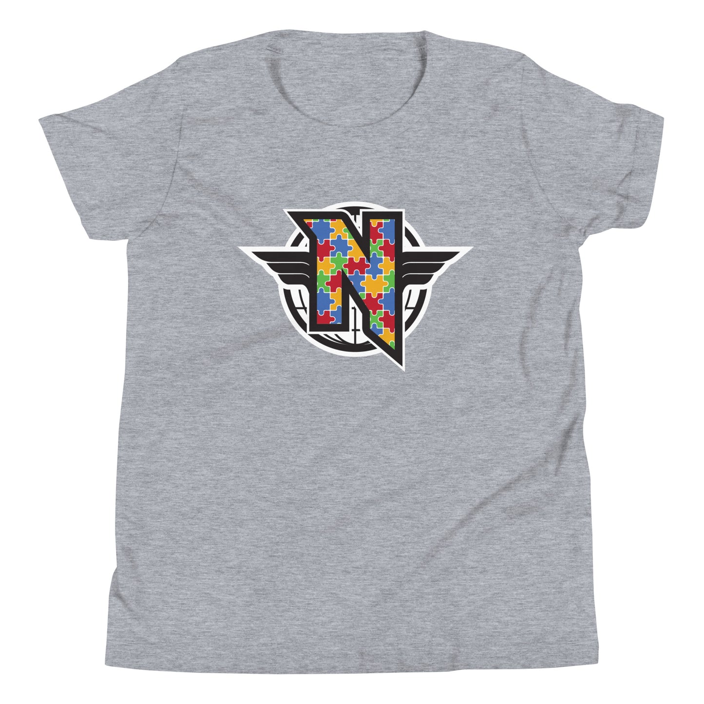 N.U.B.Y. World Autism Awareness Logo Youth Short Sleeve T-Shirt