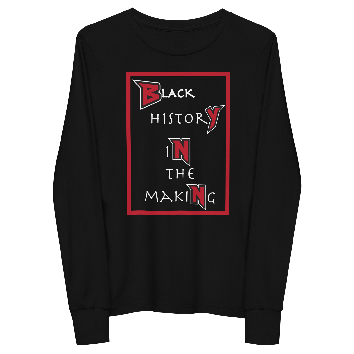 N.U.B.Y. Black History in the Making Youth long sleeve tee