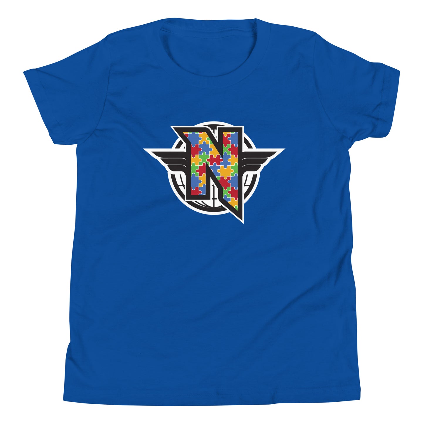 N.U.B.Y. World Autism Awareness Logo Youth Short Sleeve T-Shirt